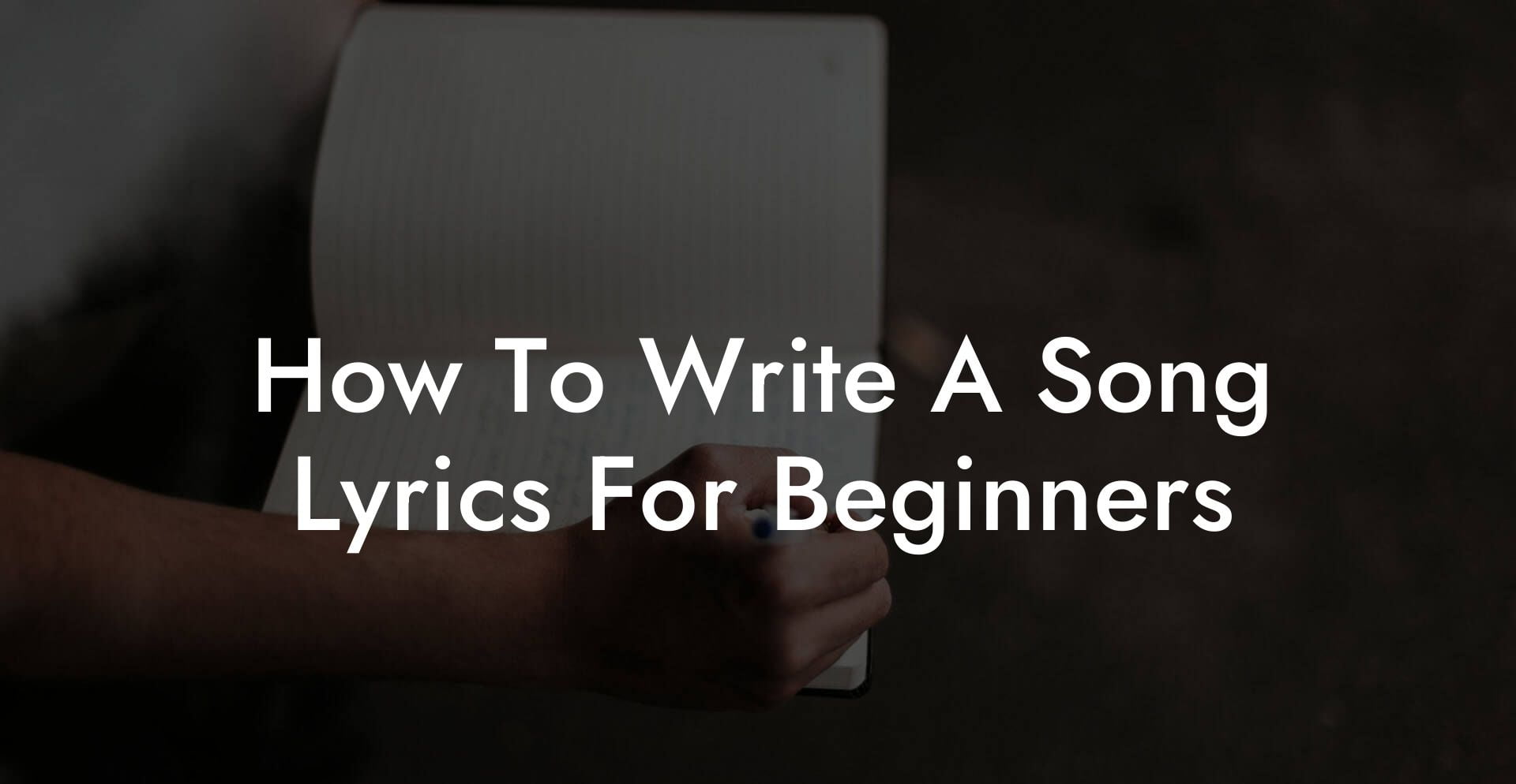 how to write a song lyrics for beginners lyric assistant