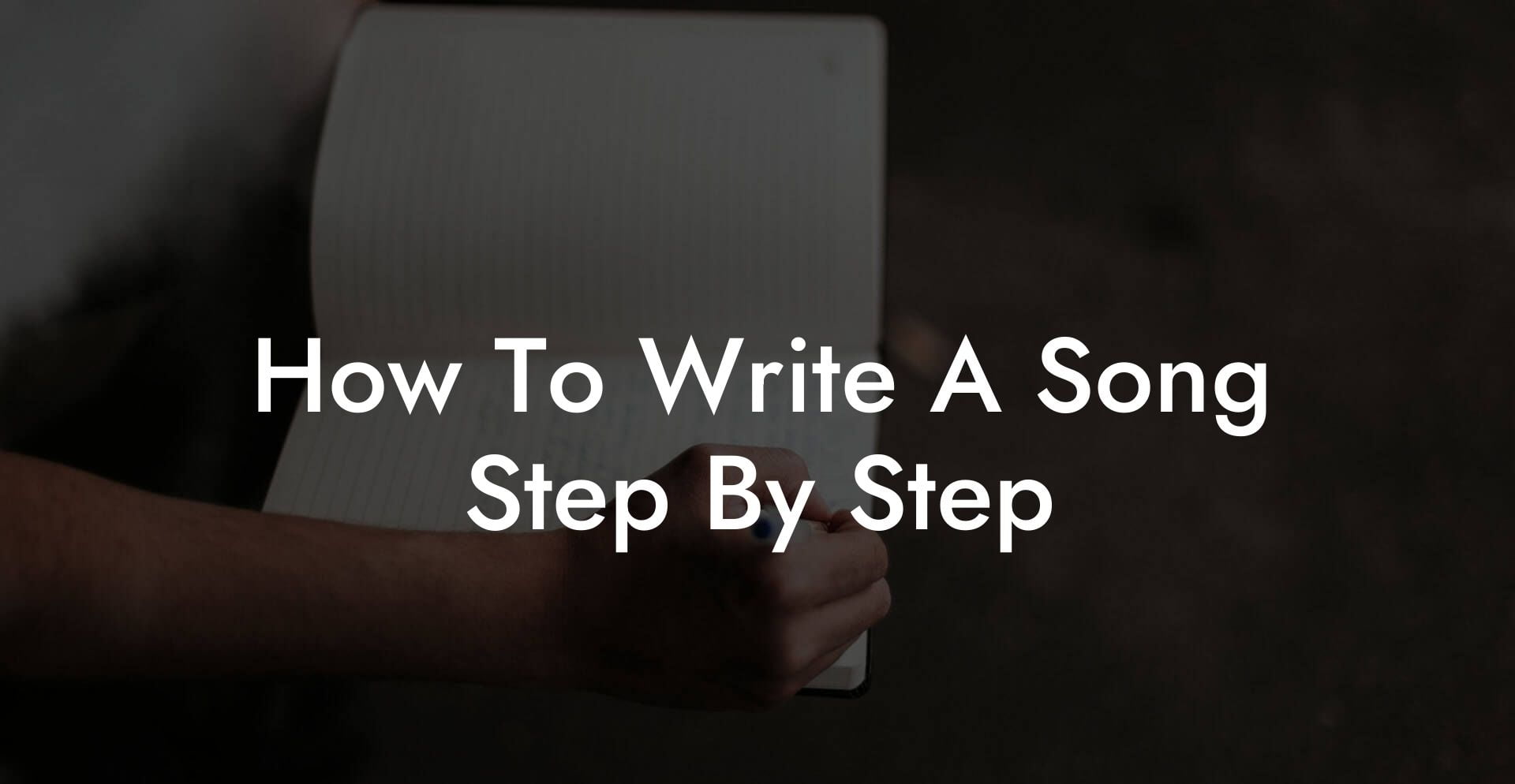 how to write a song step by step lyric assistant