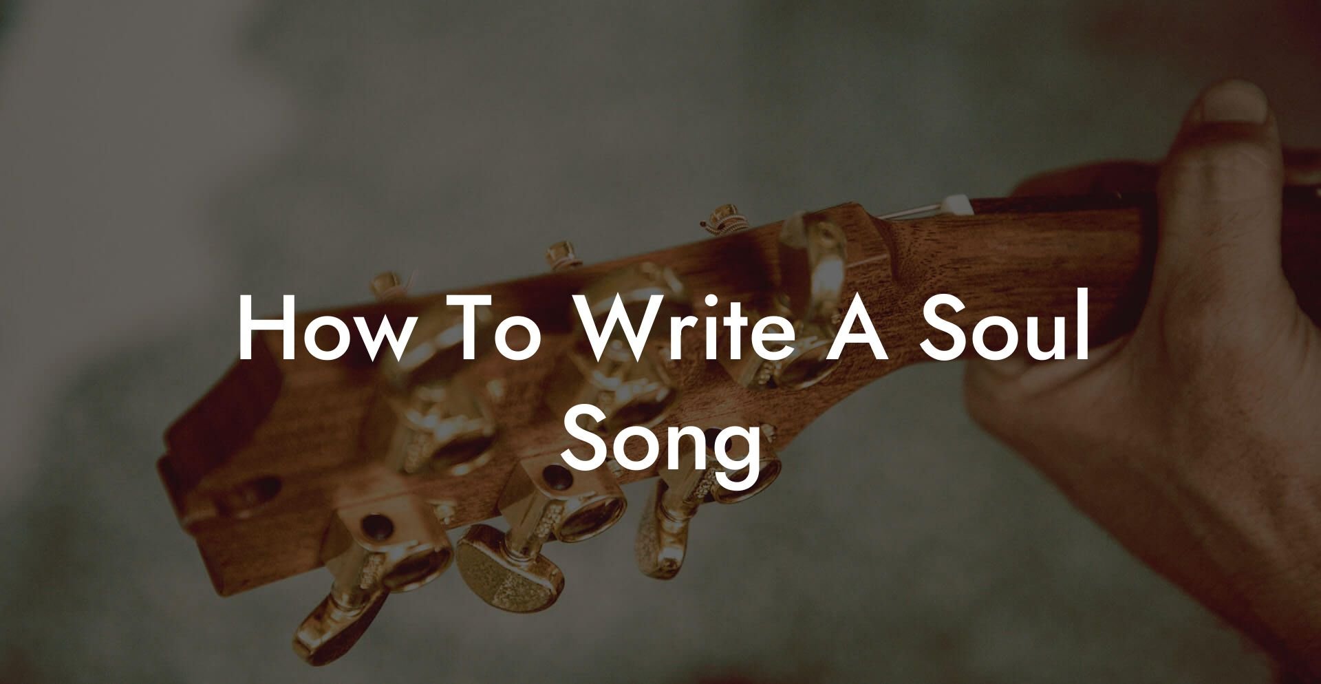 how to write a soul song lyric assistant