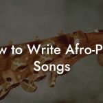 How to Write Afro-Punk Songs