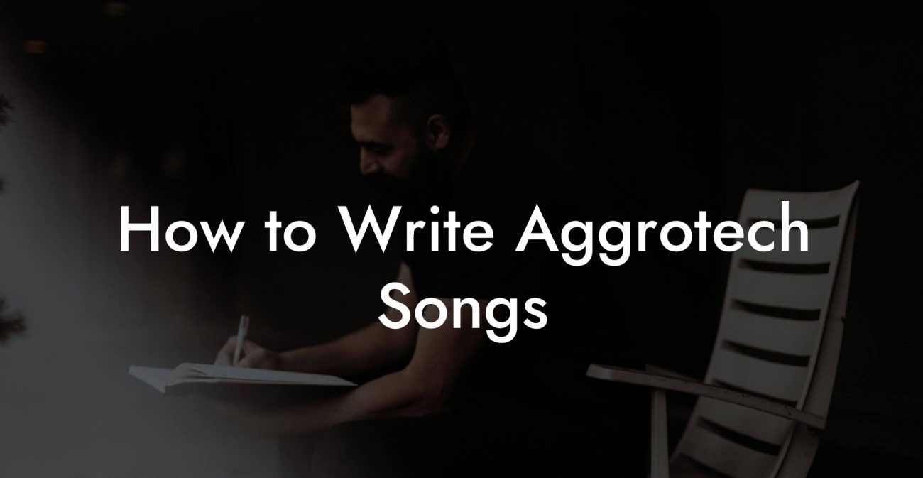 How to Write Aggrotech Songs