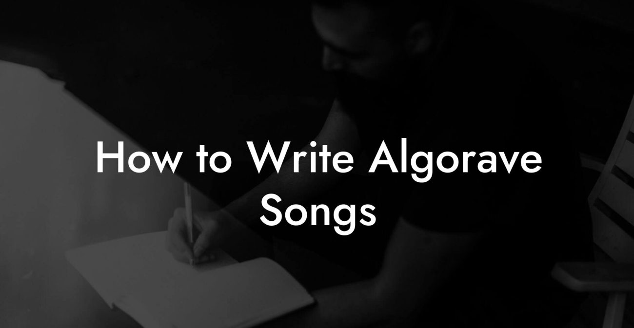 How to Write Algorave Songs