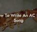 how to write an ac dc song lyric assistant