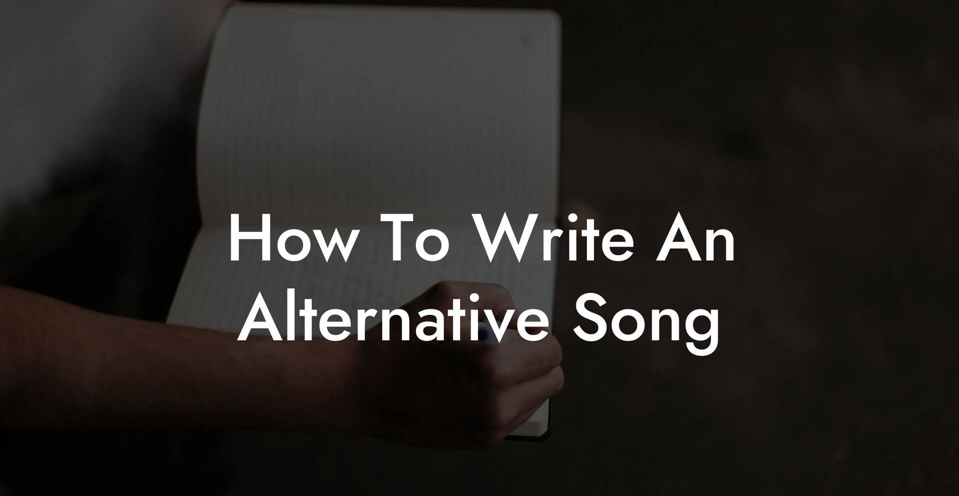 how to write an alternative song lyric assistant