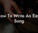 how to write an easy song lyric assistant