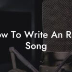 how to write an r038b song lyric assistant