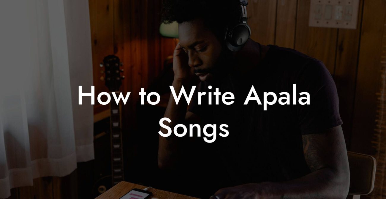 How to Write Apala Songs