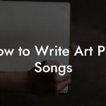 How to Write Art Pop Songs