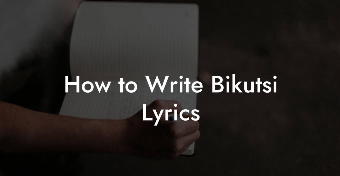 How to Write Bikutsi Lyrics