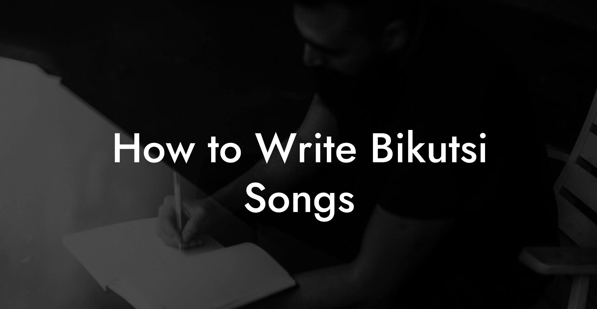 How to Write Bikutsi Songs