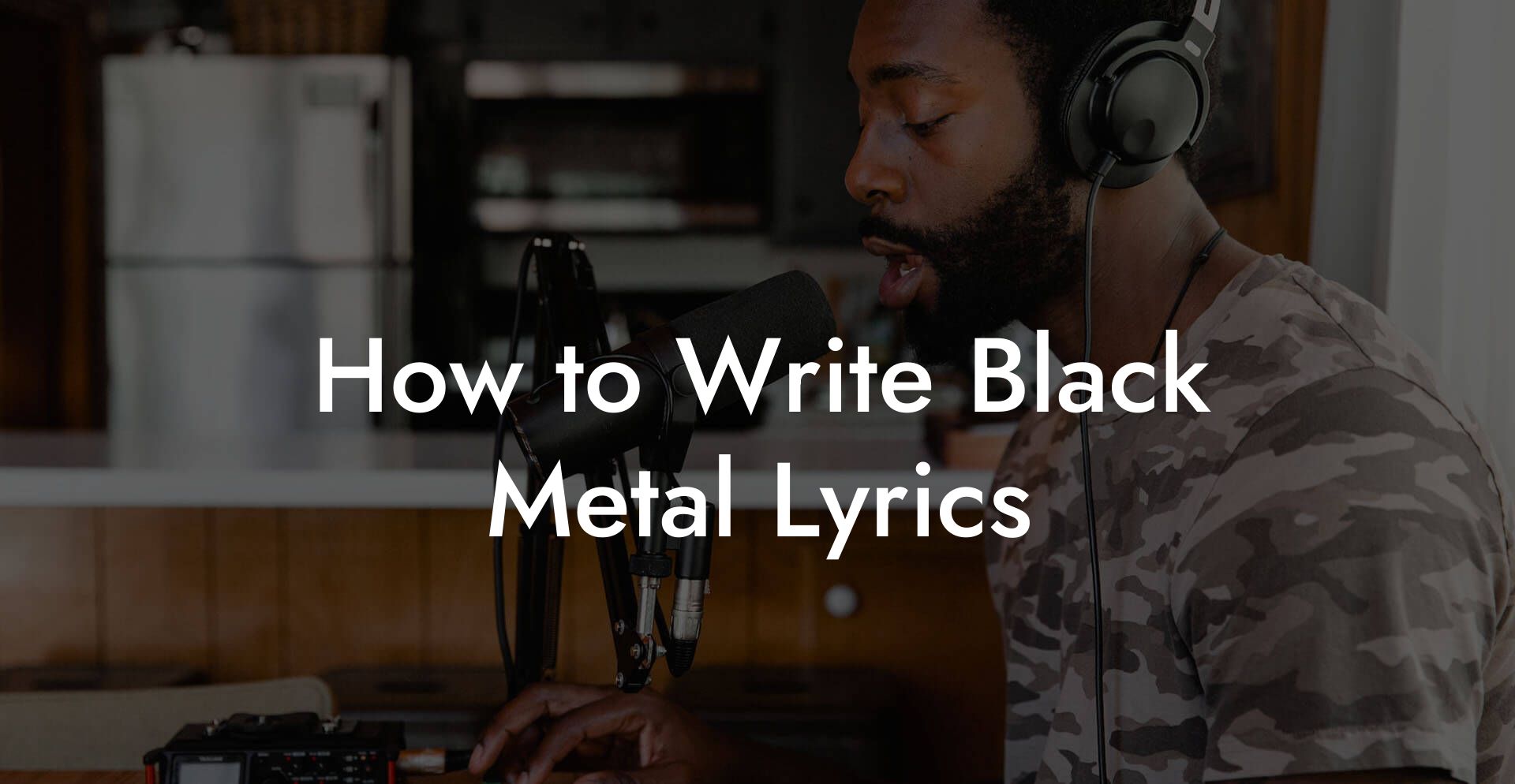 How to Write Black Metal Lyrics