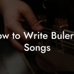 How to Write Bulerías Songs