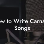 How to Write Carnatic Songs