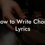 How to Write Choro Lyrics
