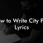 How to Write City Pop Lyrics