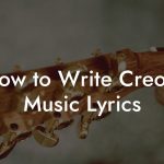 How to Write Creole Music Lyrics