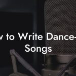 How to Write Dance-Pop Songs