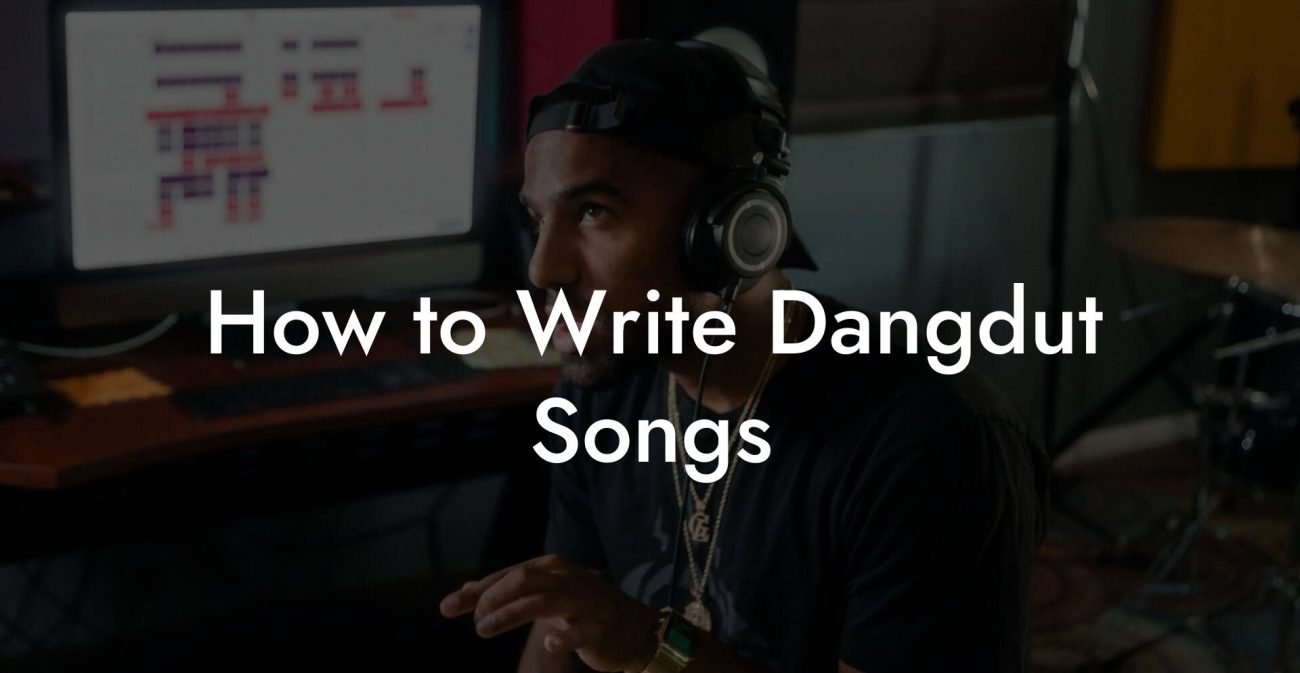 How to Write Dangdut Songs