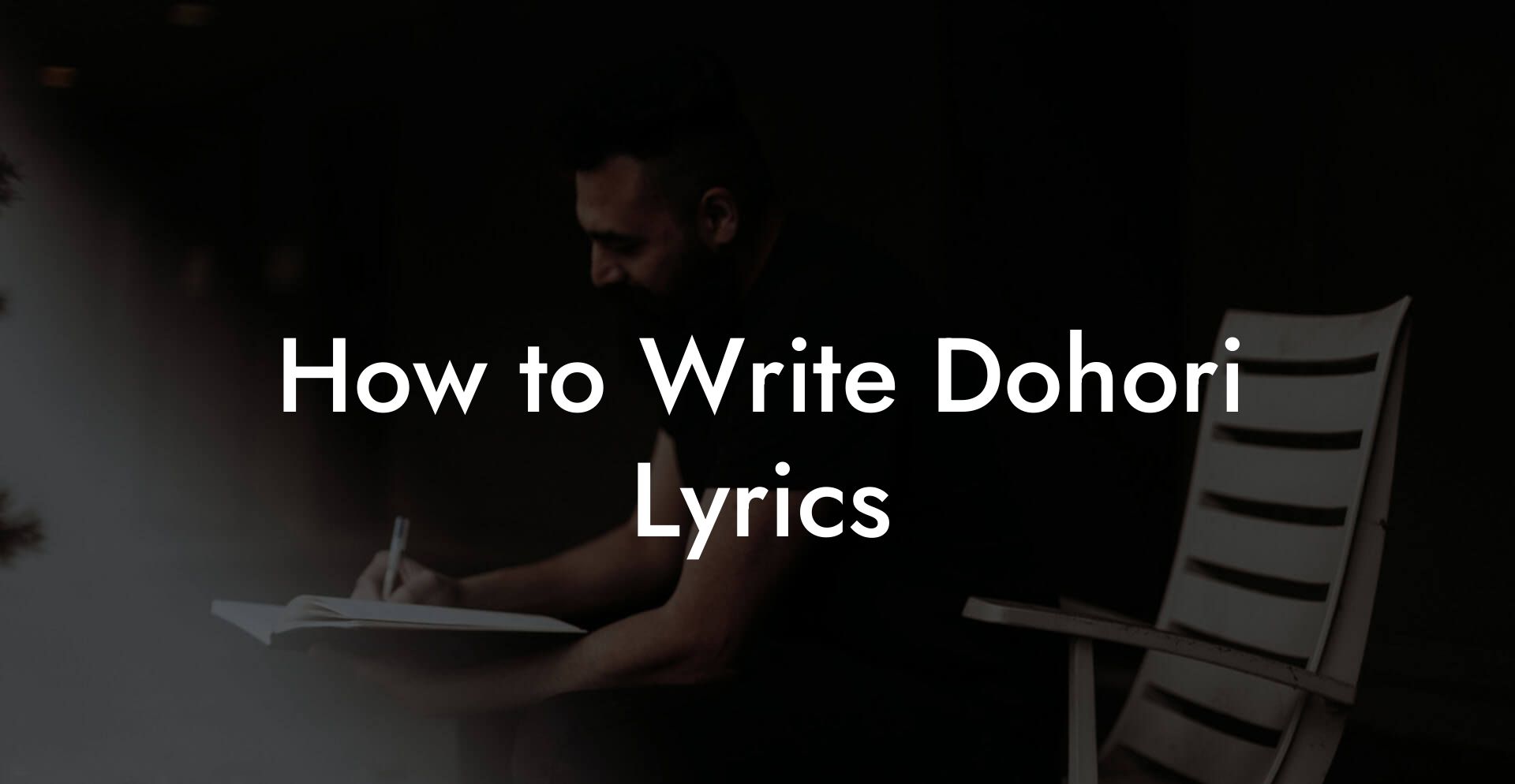 How to Write Dohori Lyrics