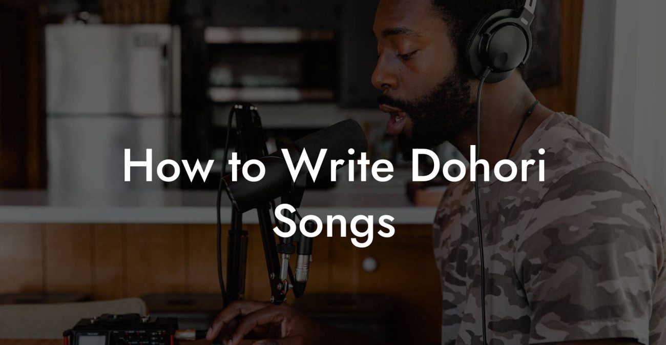 How to Write Dohori Songs