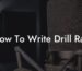 how to write drill rap lyric assistant