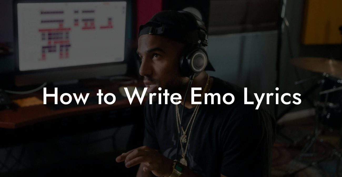 How to Write Emo Lyrics