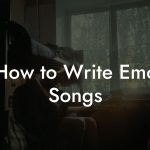 How to Write Emo Songs