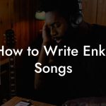 How to Write Enka Songs