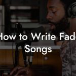 How to Write Fado Songs