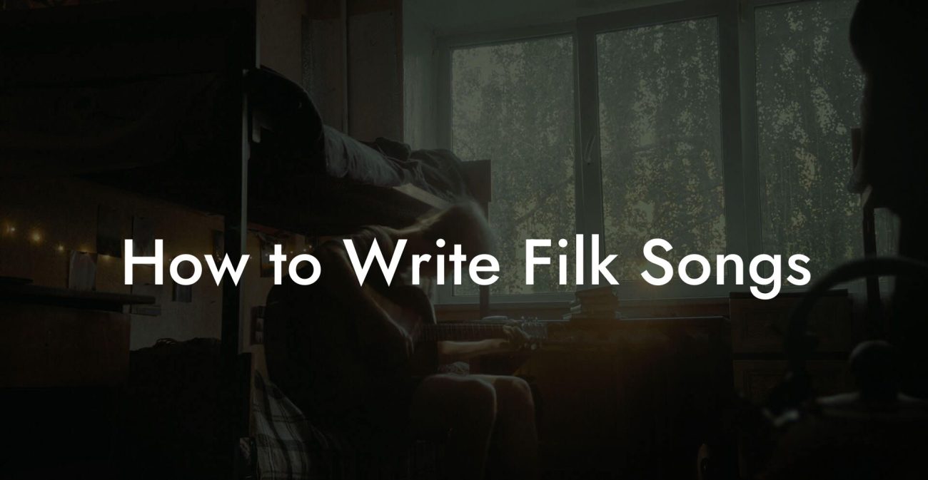 How to Write Filk Songs