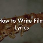 How to Write Filmi Lyrics