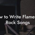 How to Write Flamenco Rock Songs