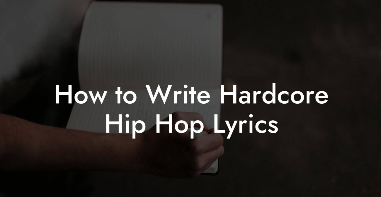 How to Write Hardcore Hip Hop Lyrics