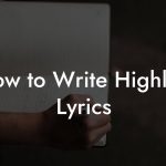 How to Write Highlife Lyrics