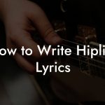 How to Write Hiplife Lyrics