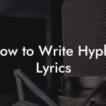 How to Write Hyphy Lyrics