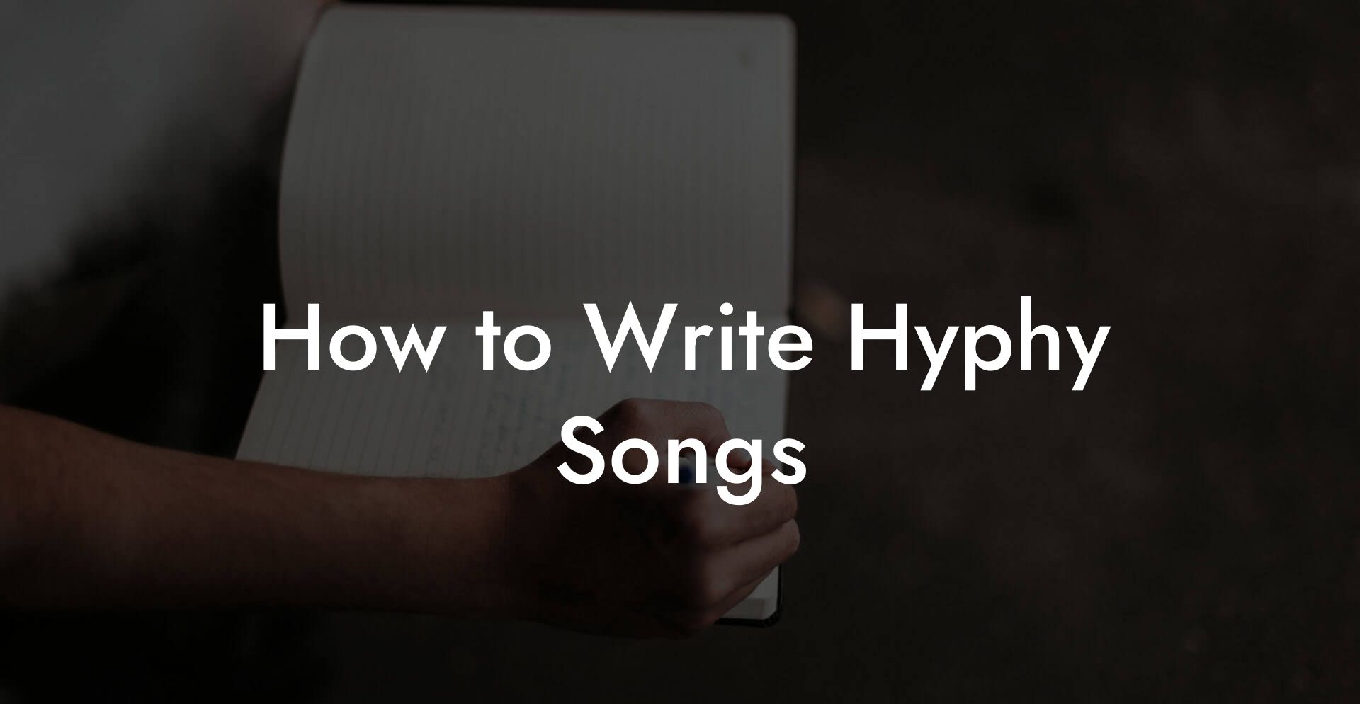 How to Write Hyphy Songs