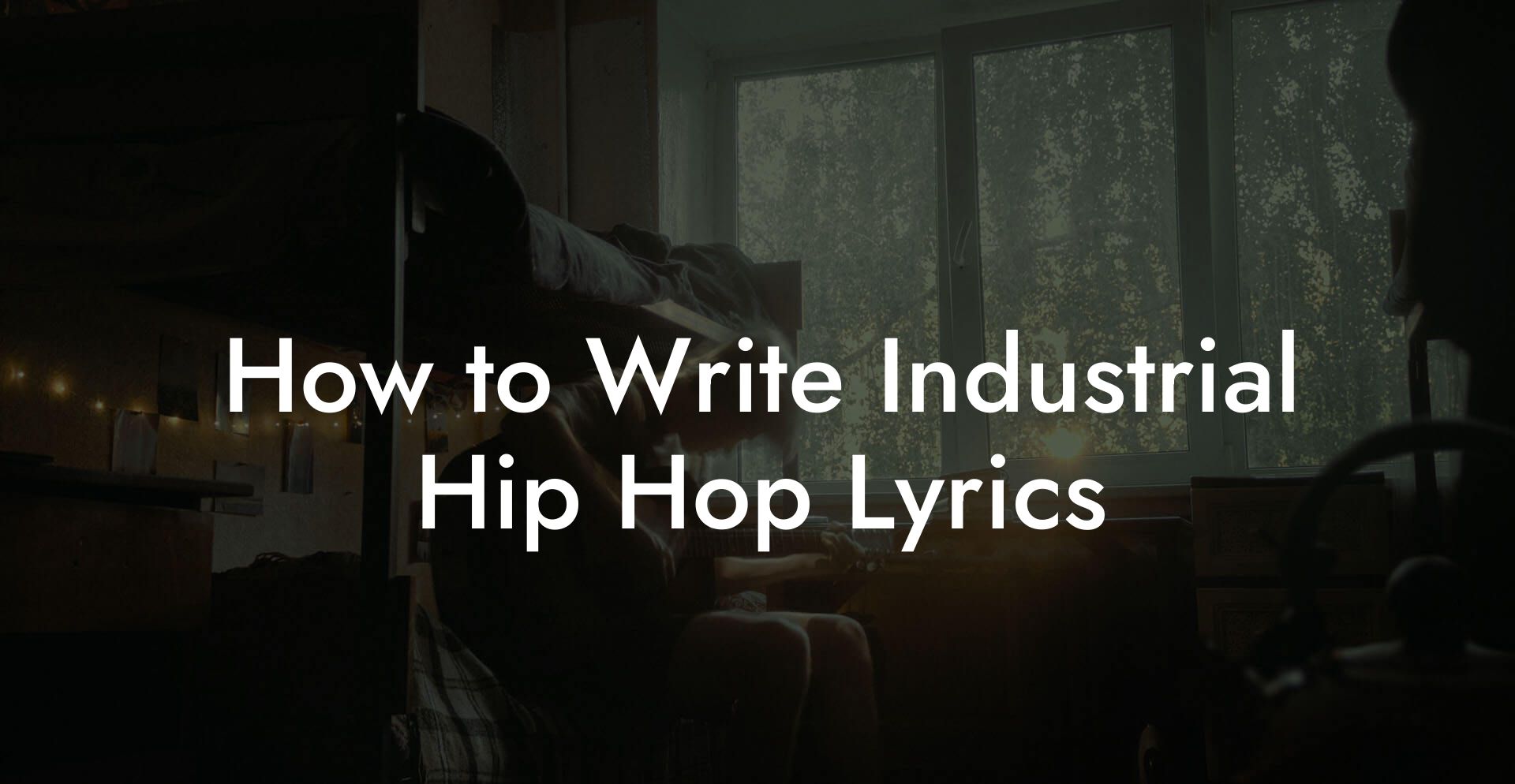 How to Write Industrial Hip Hop Lyrics