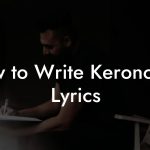 How to Write Keroncong Lyrics