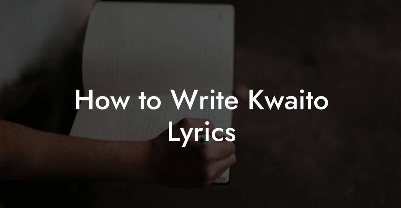 How to Write Kwaito Lyrics