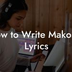 How to Write Makossa Lyrics