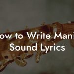 How to Write Manila Sound Lyrics