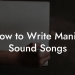 How to Write Manila Sound Songs