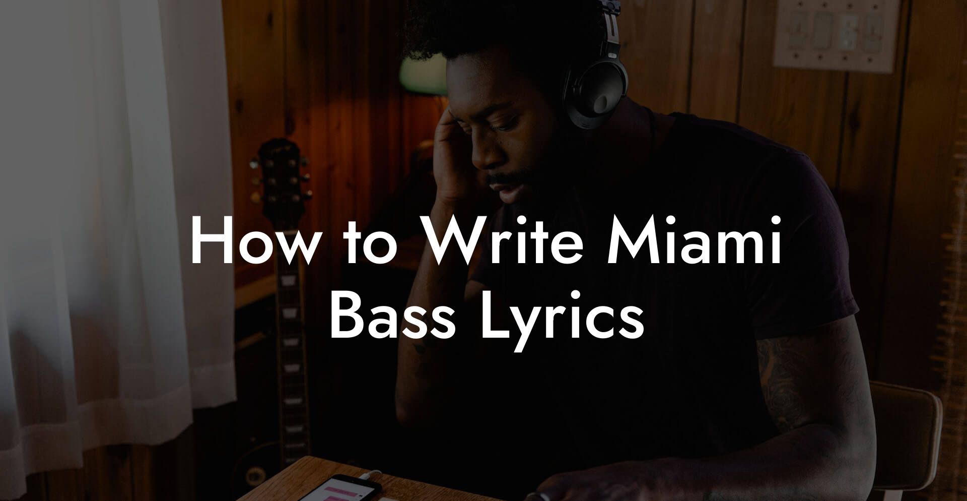 How to Write Miami Bass Lyrics