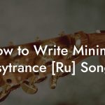 How to Write Minimal Psytrance [Ru] Songs