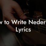 How to Write Nederpop Lyrics