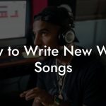 How to Write New Wave Songs