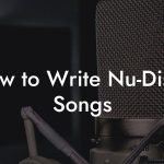 How to Write Nu-Disco Songs