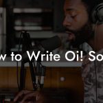 How to Write Oi! Songs