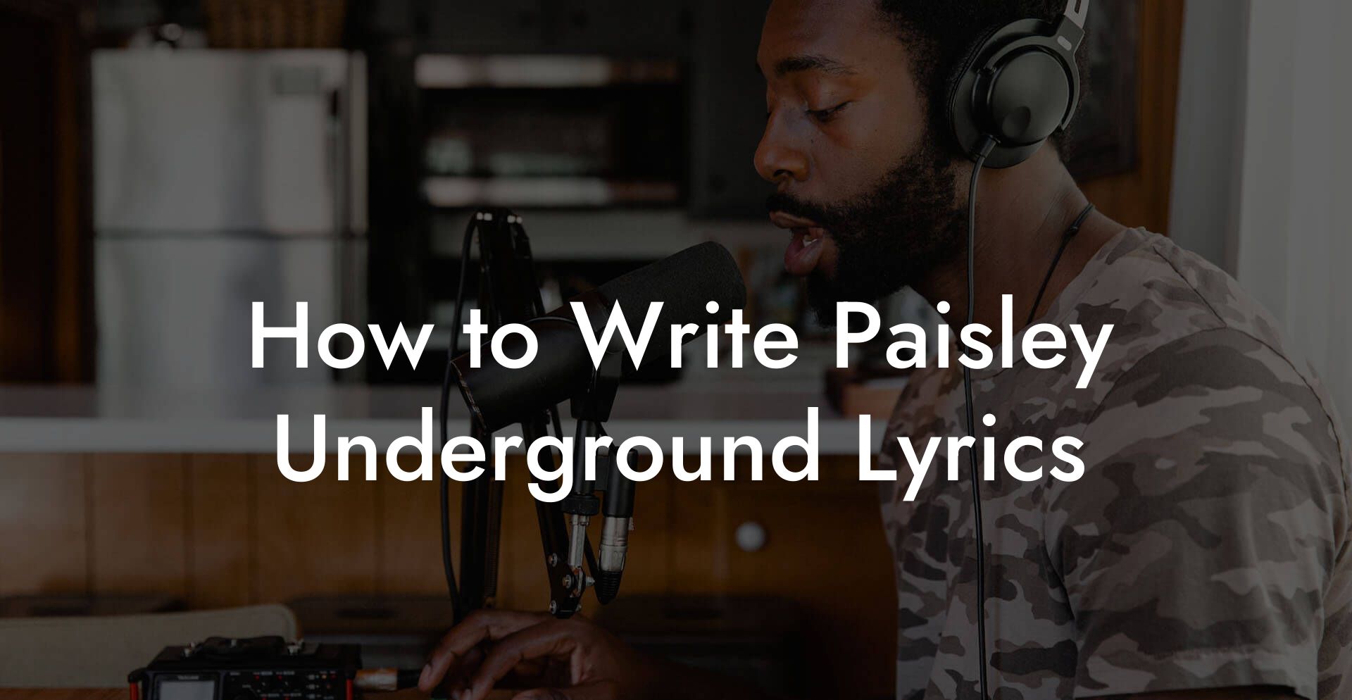 How to Write Paisley Underground Lyrics